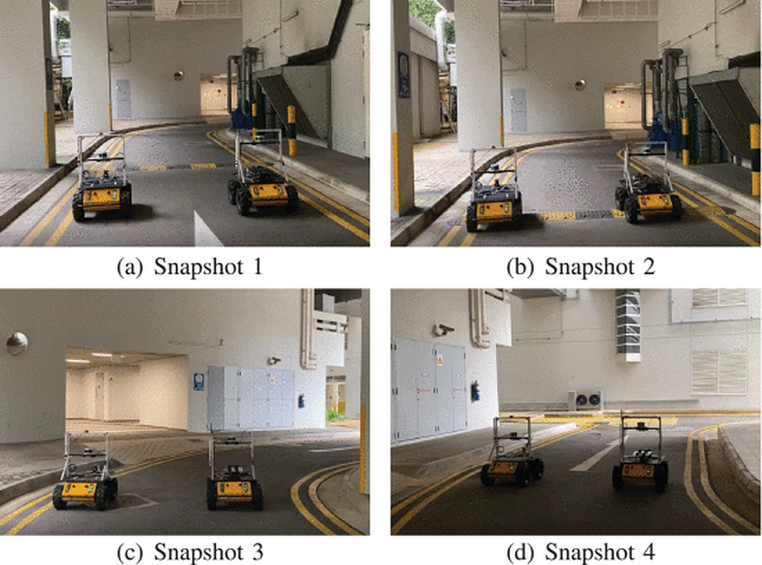 Corridor following: UGV platoon maintains formation through structured environments